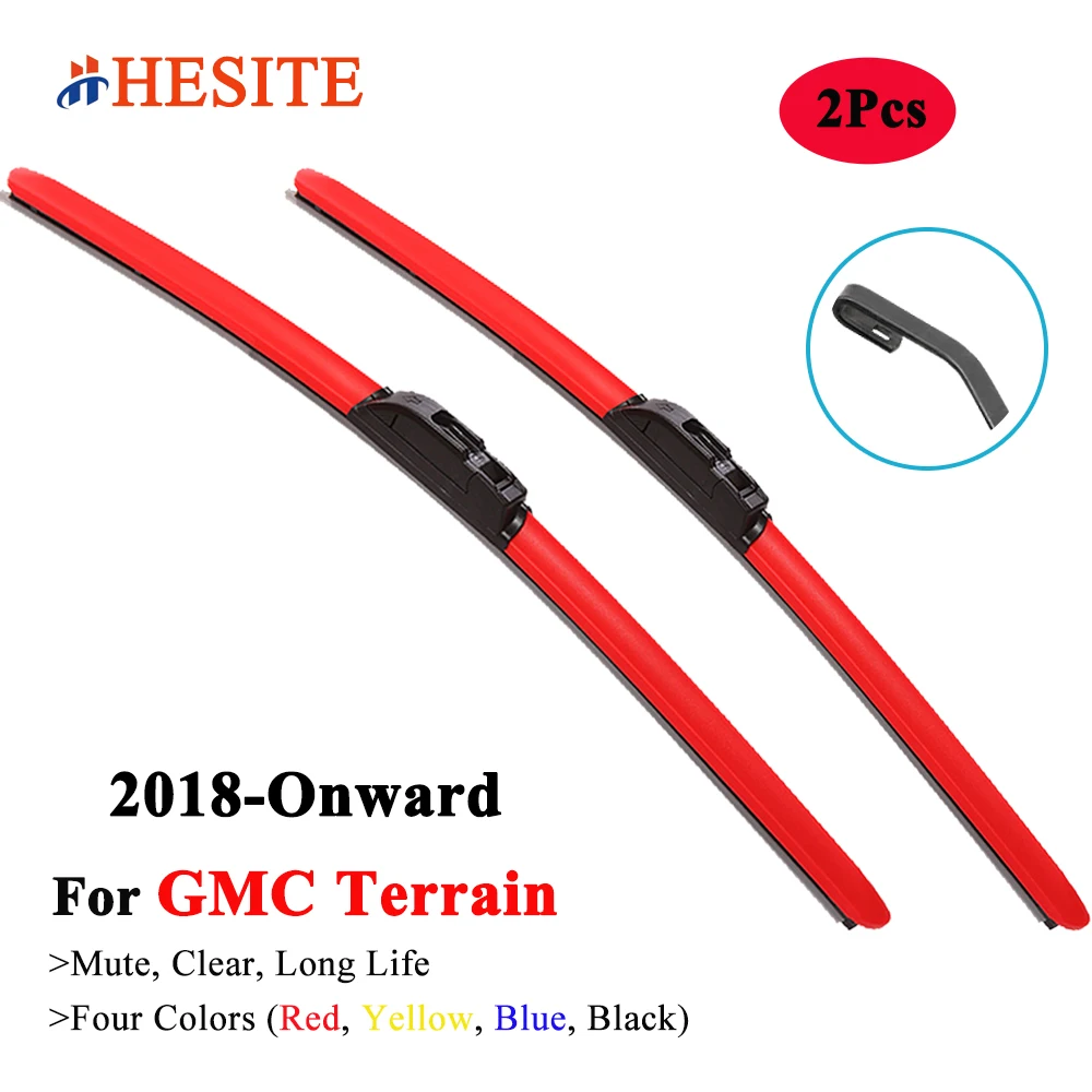 

HESITE Colorful Wiper Blades for GMC Terrain SUV 2018 2019 2020 2021 2022 Automobiles Parts Accessories Car Windshield Wipers
