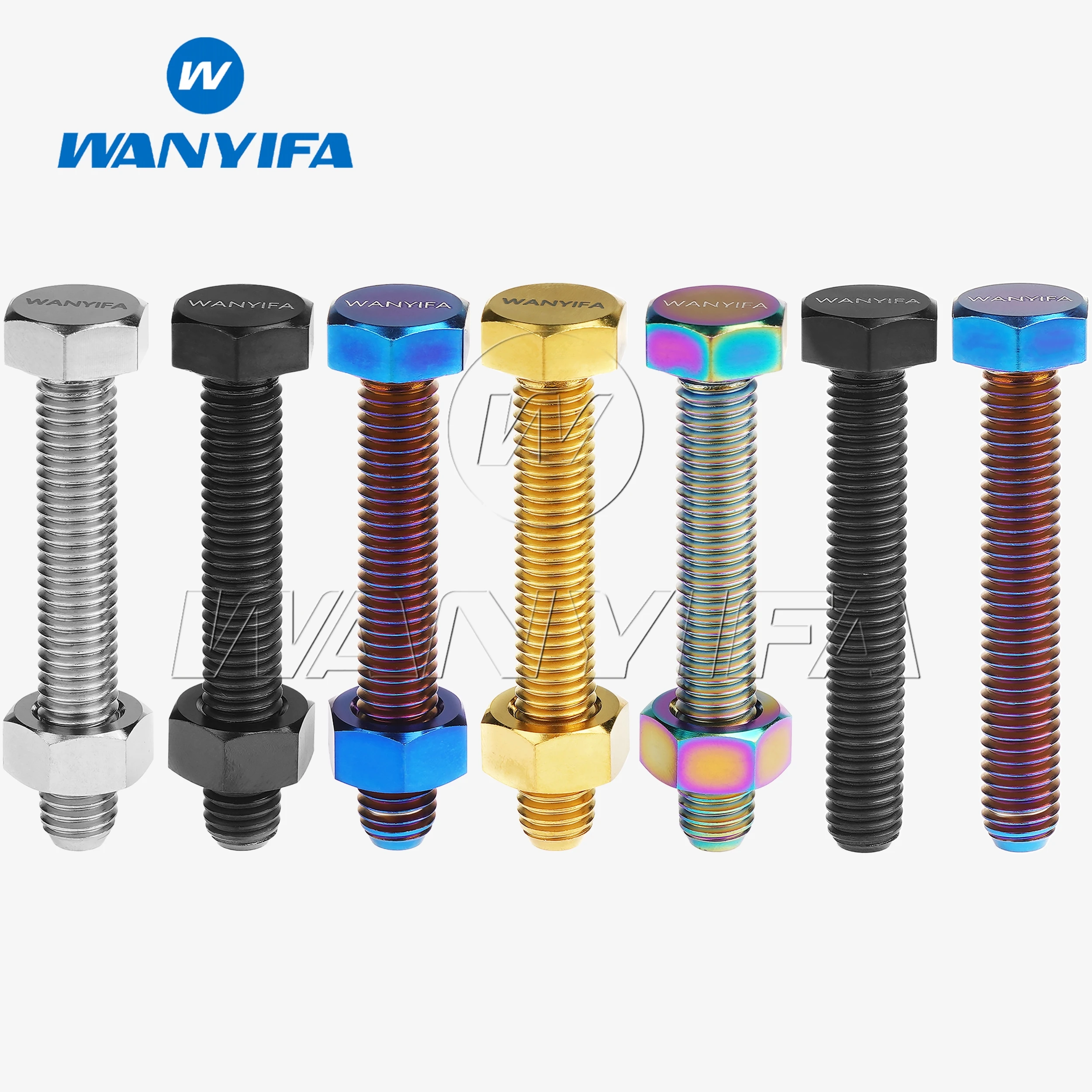 Болт из титанового сплава Wanyifa M8x50 мм винт с шестигранной головкой для регулятора