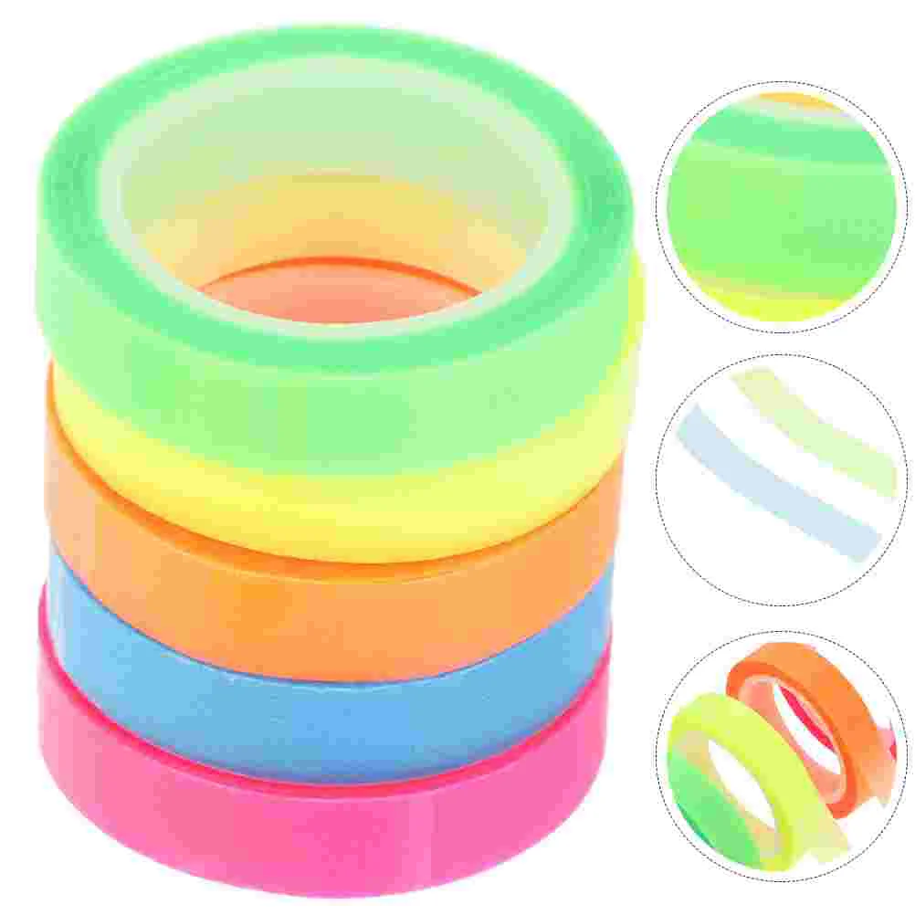 

5 Rolls Waterproof Index Sticker Book Sticky Tabs Page Markers Highlighter Tape Office Products Removable The Pet Notes Tags
