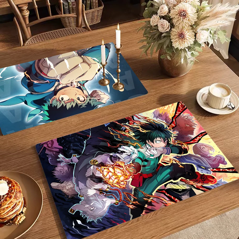 My Hero Academia Midoriya Izuku Кухонный Коврик С Кофейной Тематикой Быстросохнущий