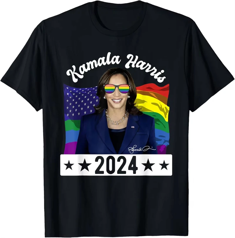 Футболка с 3D-графикой Камала Харриса для мужчин и женщин крутая тенниска