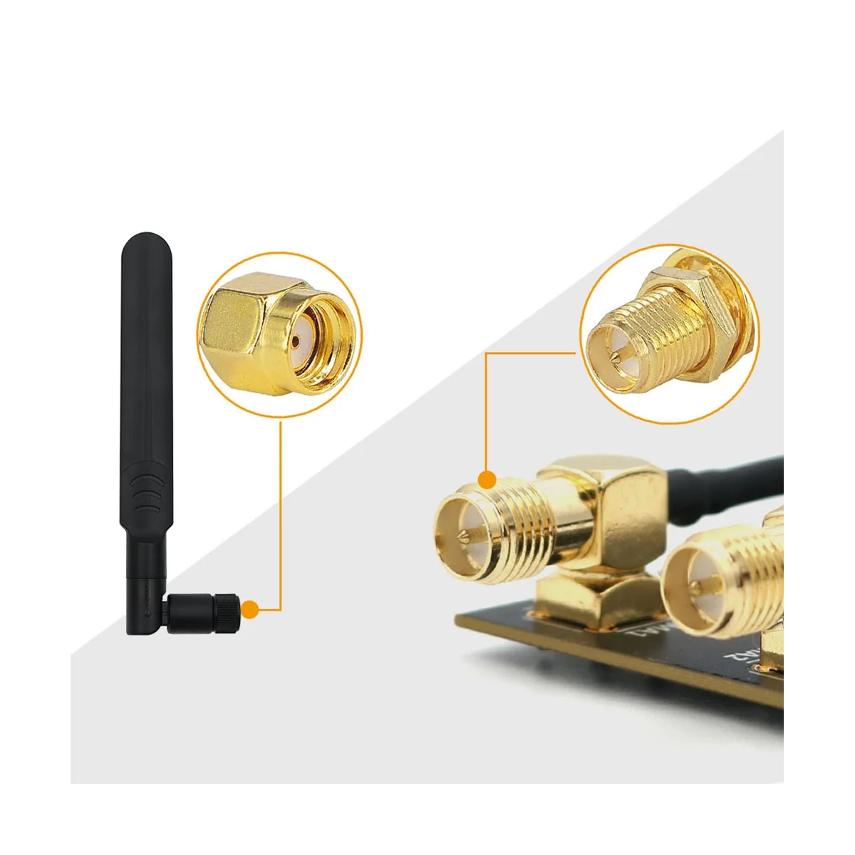 

Адаптер M.2(NGFF) Key B со слотом для SIM-карты и 2-мя антеннами для 3G/4G/Φ модуля поддерживает 3042/3052 Тип M.2 размер ключа B
