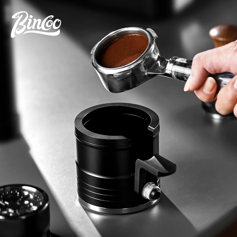 Подставка для кофейных инструментов Bincoo Professional, алюминиевая, круглая, универсальная (5158 мм), служит основанием для темперовки и подставкой для портафильтра, компактный дизайн. (art.: 3920d7cffabb2) - 3920d7cffabb2