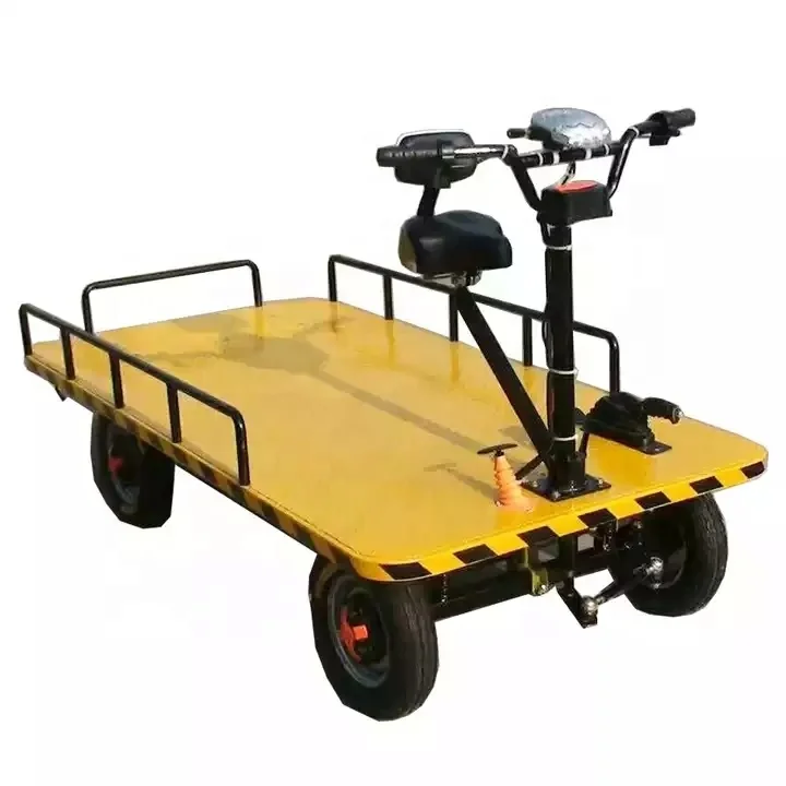 

Mobile Flat Plate Truck Handling Logistics Tools Electric Trolley For Greenhouse Warehouse Carrying Transport