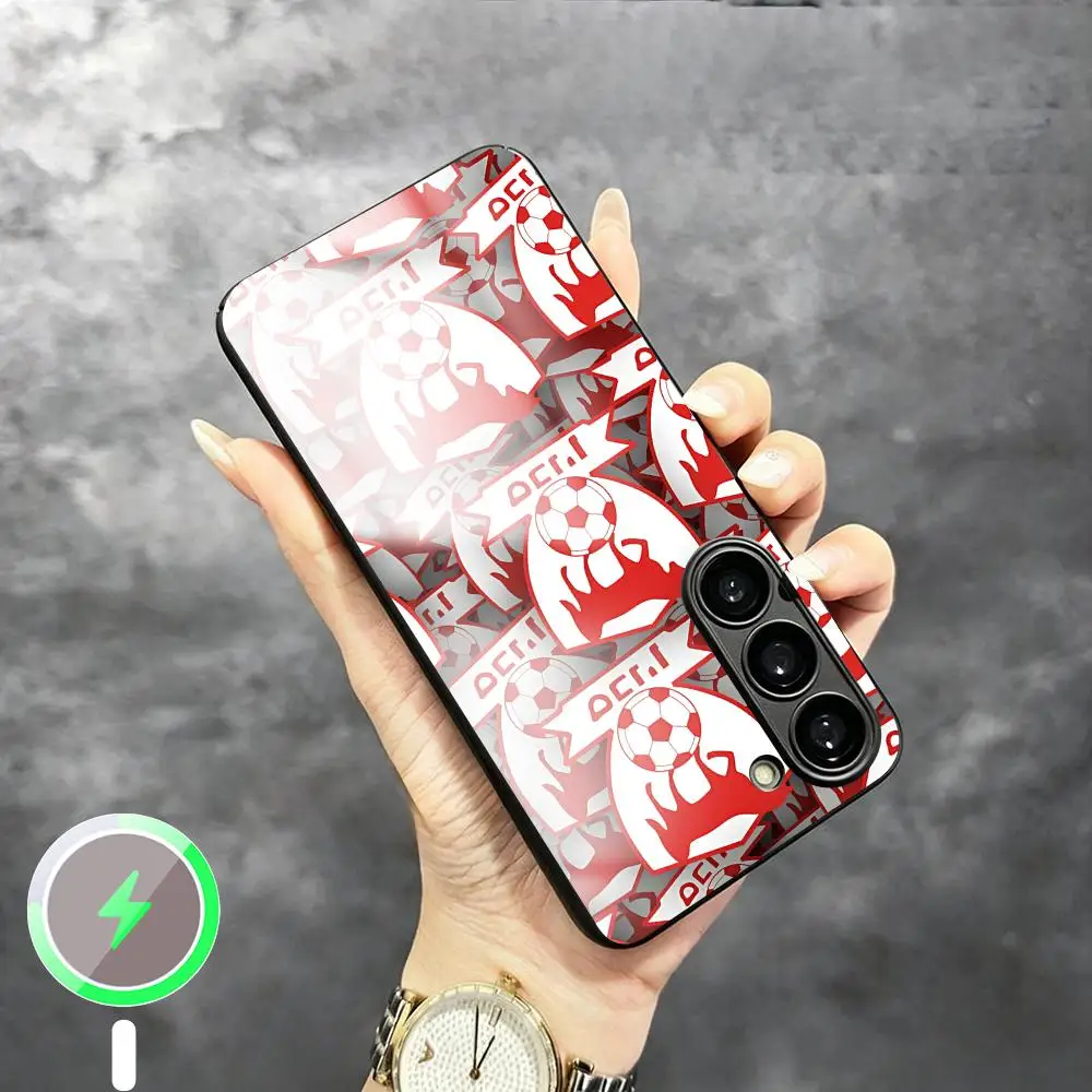 Фото Чехол для телефона Bnei Sak-hnin с дизайном клуба для Samsung S26 S25 S24 S23 S22 S21 Plus Ultra Fold A, стеклянный магнитный чехол №3