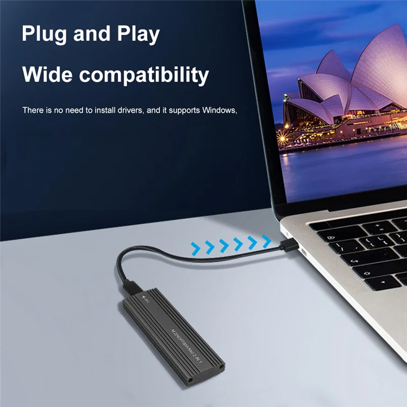 Корпус SSD с двумя протоколами NVME/SATA 10 Гбит/с корпус USB 3.1 Type to M.2 NGFF PCIe внешний