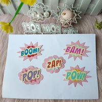 new explosion effects tags word cutting die mould scrapbook decoration embossed photo album decoration card making diy