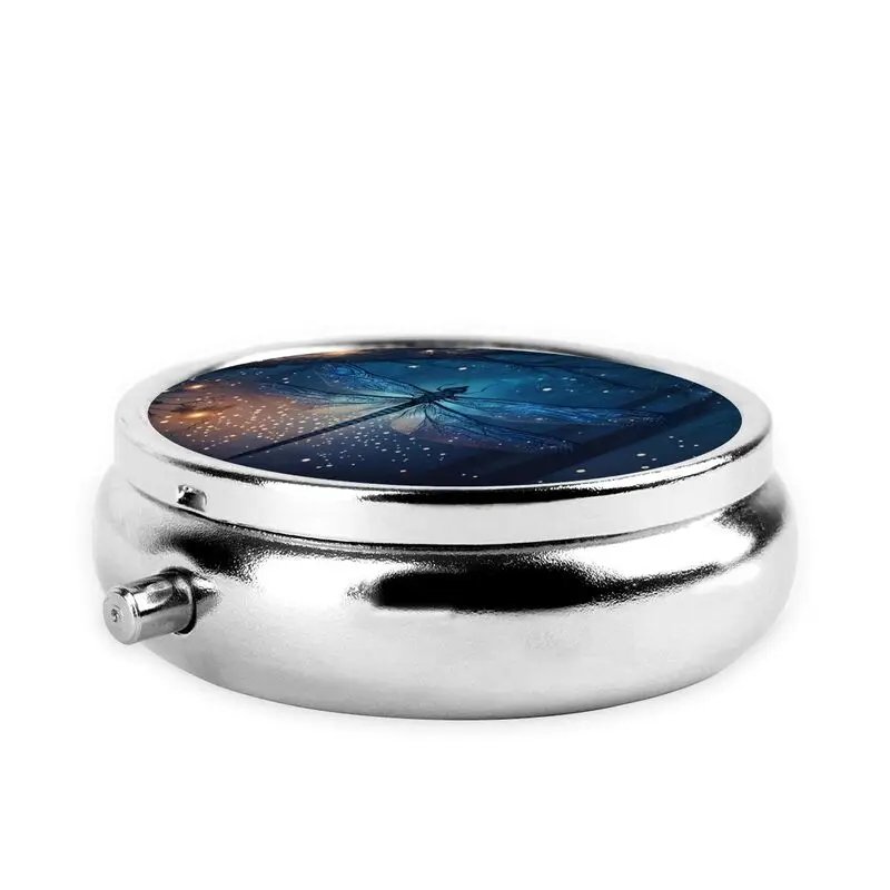 Контейнер для таблеток Dragonfly в винтажном стиле портативный карман или кошелек