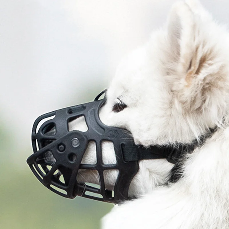 Silicone Pet Dog Muzzle Movable Cover Breathable Basket Muzzles for Dogs Samoyed German Shepherd Dog Muzzle Stop Biting Barking