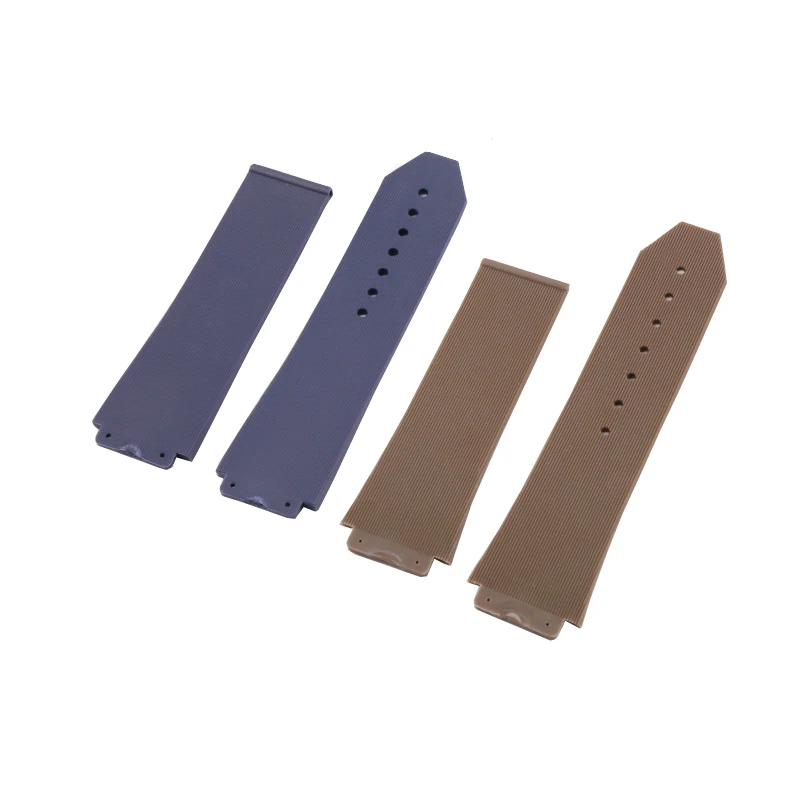 Watch accessories for HUBLOT Hengbao silicone  rubber   waterproof belt men and women watch strap 25x19mm