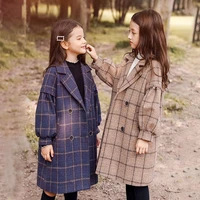 girls woolen coat jacket outwear 2022 lovely warm plus thicken spring autumn cotton%c2%a0overcoat teenager tops school childrens clo