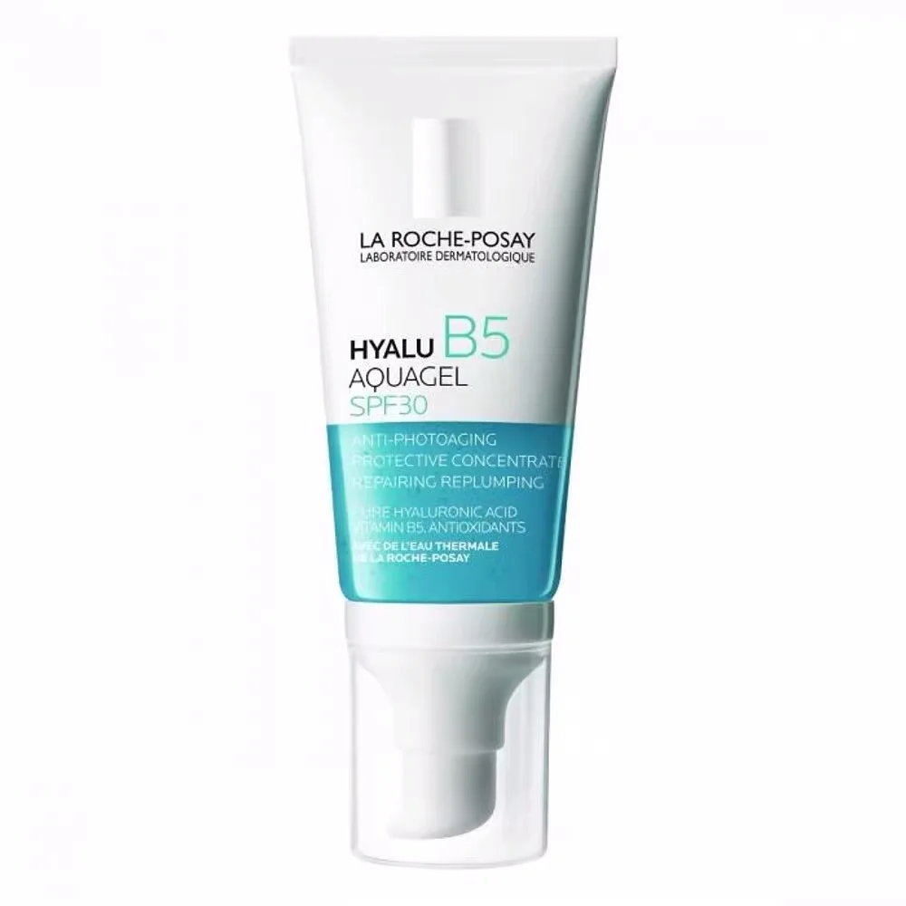 

50ml La Roche Posay Hyalu B5 Aquagel SPF30 Sunscreen Snow Grass Moisturizing and Repairing Lotion Refreshing Sun Protection Gel