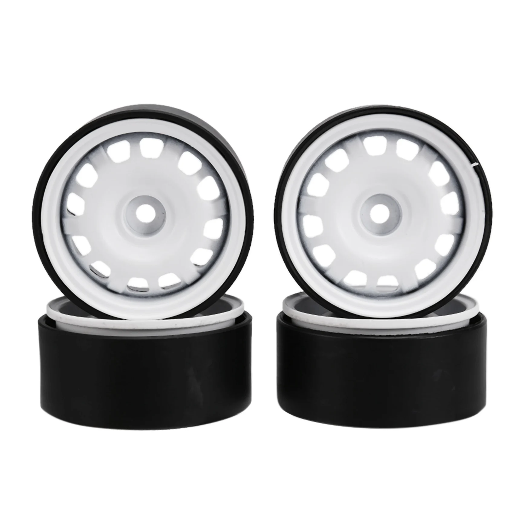 

4Pcs Metal Retro 1.9 Inch Beadlock Wheel Rim Hub for 1/10 RC Crawler Car Axial SCX10 90046 Traxxas TRX4 RC4WD D90 TF2,2