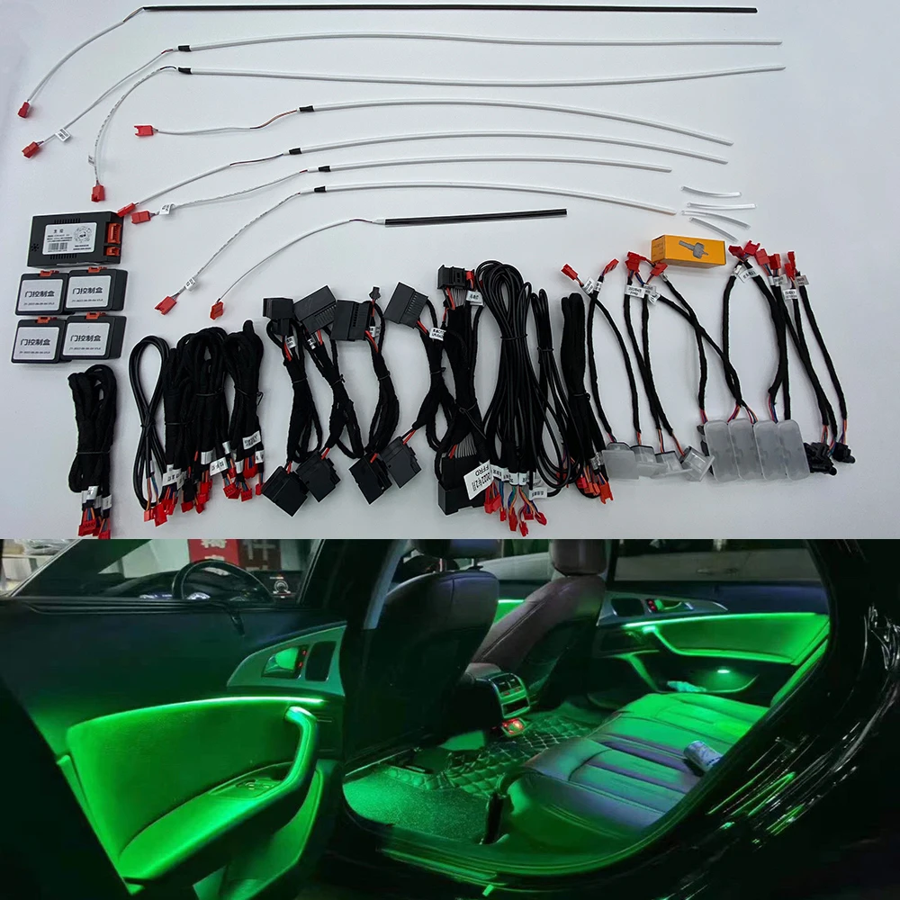 Автомобиль 21 цвет для Audi A6 C7 PA A7 2012-2018 контроль MMI Автомобильный декоративный