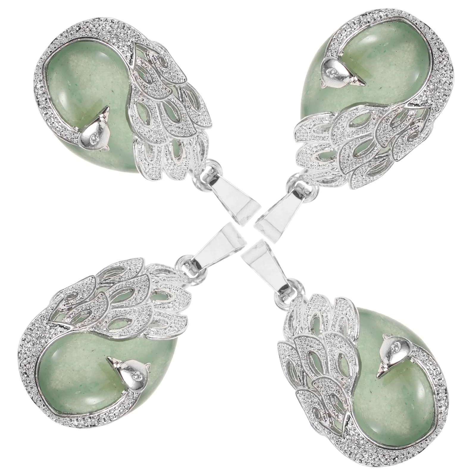 

4pcs Diy Earrings Ornaments Necklace Charm Pendants Hanging Decors Making Charms