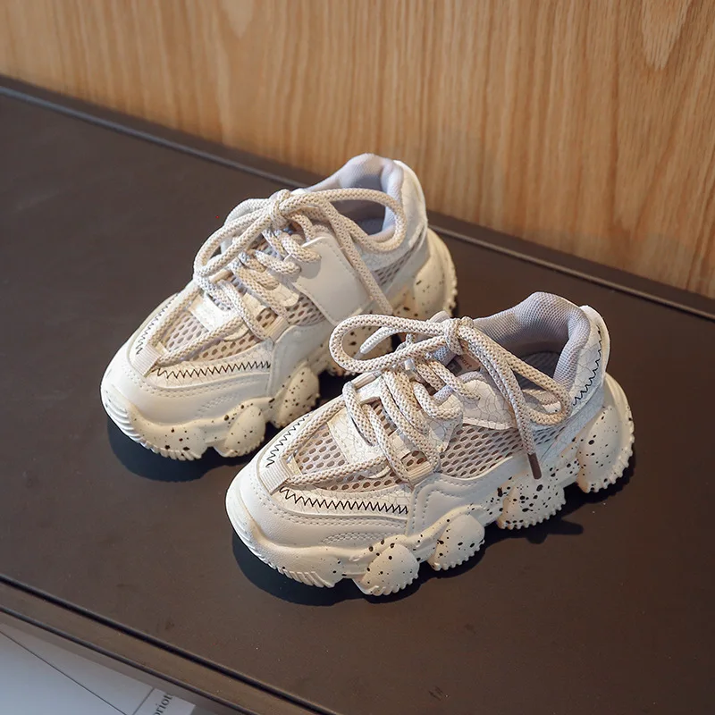 

XISTEPS Casual Sneaker For Children Girls Boys Breathable Sport Shoes Black Purple Beige Kids Footwear Runing Shoes