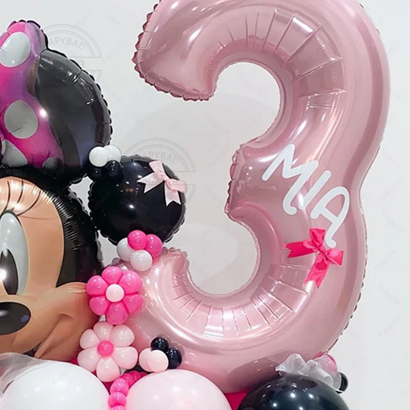 54 шт. фольгированные воздушные шары с номерами 1-9