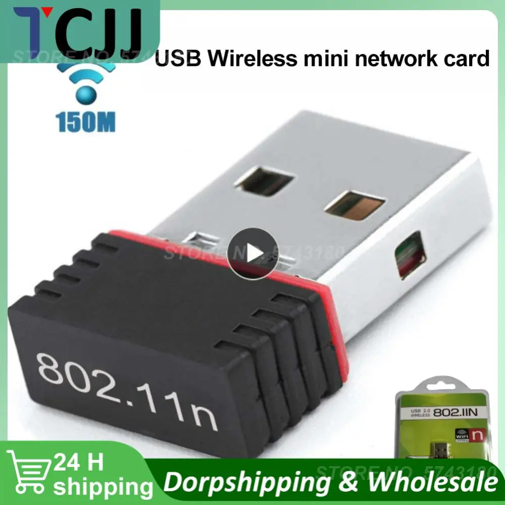 

1~8PCS Mini USB Wifi Adapter 802.11b/g/n RTL8188 Antenna 150Mbps Wireless Receiver Dongle Network Card External WiFi For Desktop