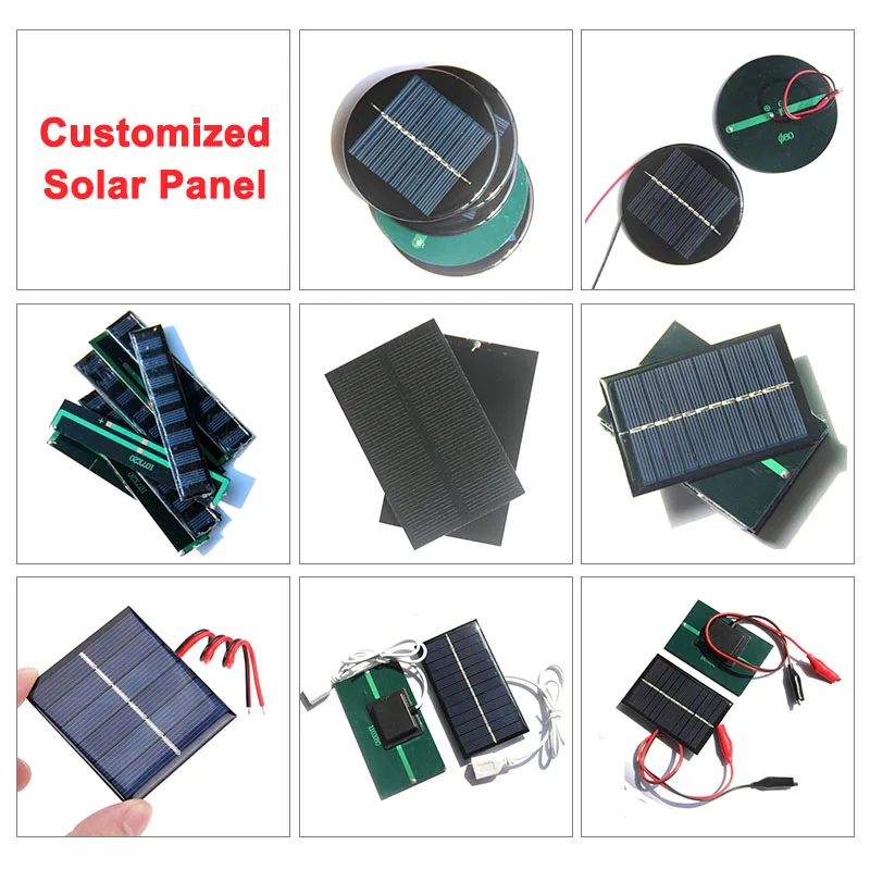 Миниатюрные солнечные панели на заказ эпоксидные ПЭТ круглые маленькие