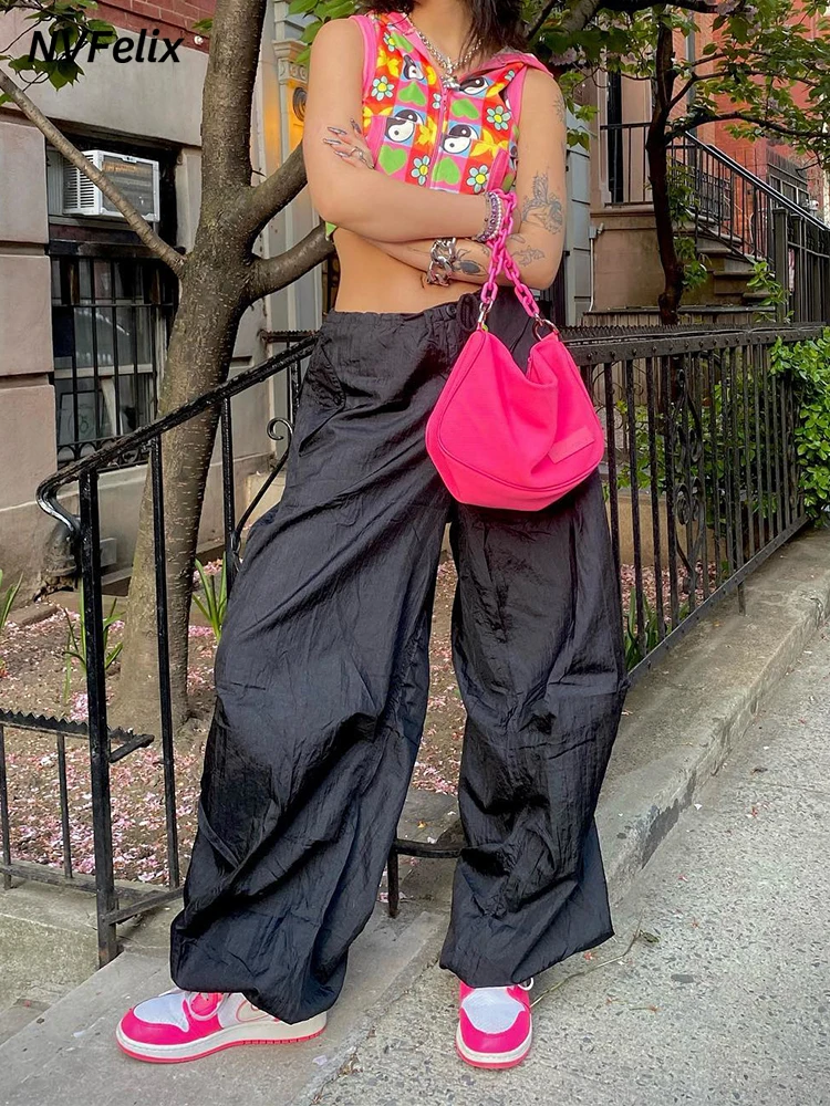 Casual Cargo Pants Baggy Jeans Women 
