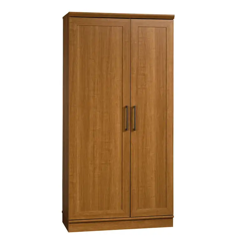 

71" Tall 2-Door Multiple Wood Storage Cabinet, Sienna Oak