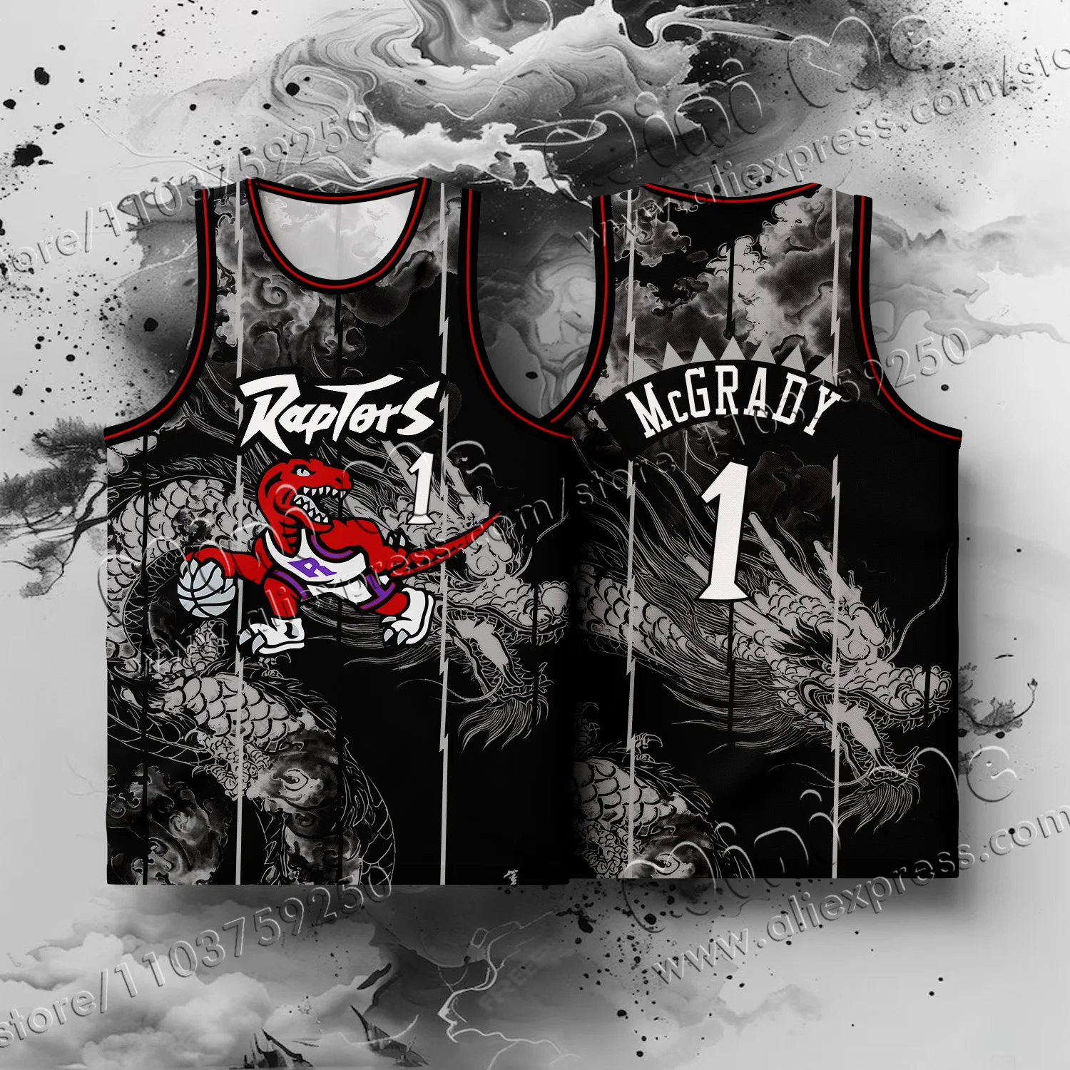 Унисекс Ретро Баскетбольная Тренировочная Футболка С 3D Принтом Swingman Player McGrady