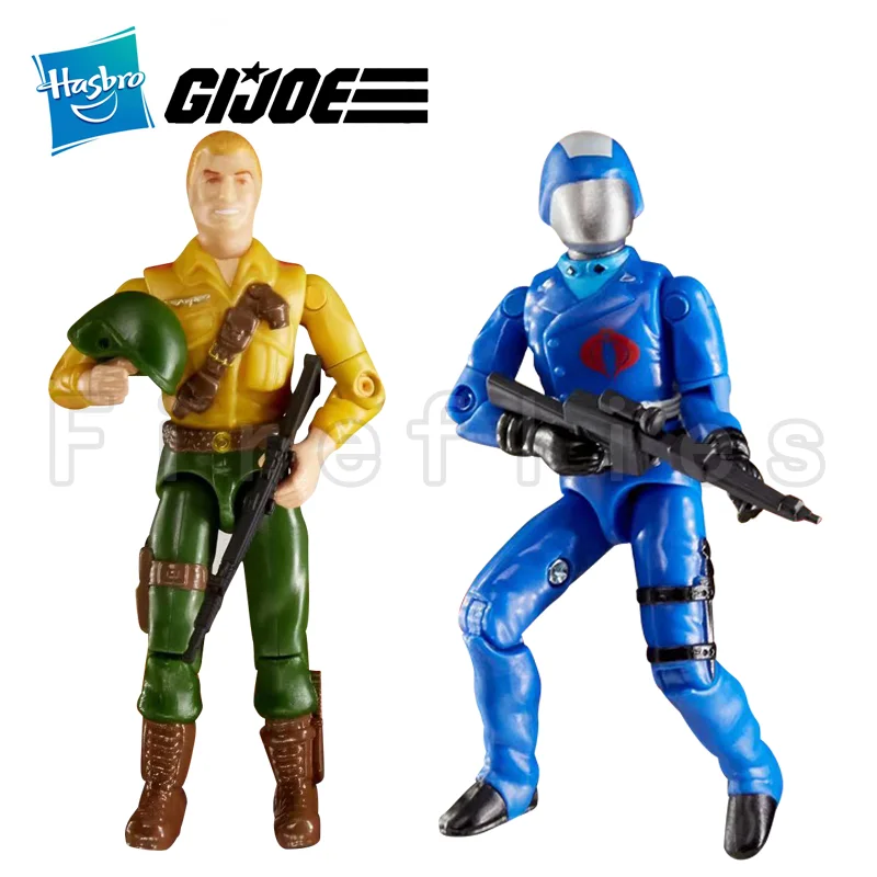 Экшн-фигурка Hasbro G.I.JOE 1/18 дюйма (2 шт./компл.) в стиле ретро Duke Cobra Commander аниме модель