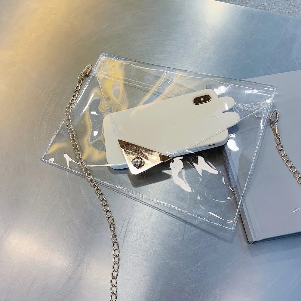 

Элегантные сумки для покупок на плечо с клапаном, маленькие женские прозрачные сумки для подмышек, женские дорожные сумки из ПВХ для отпуск...