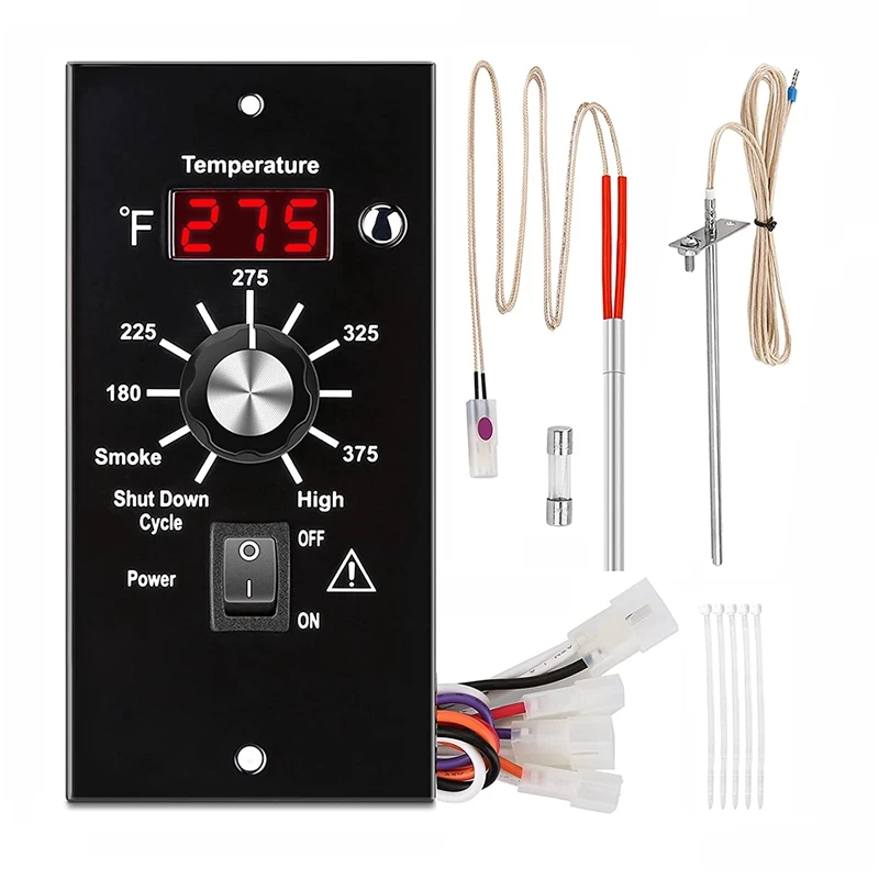 

Digital Thermostat Controller Kit for Traeger Wood Pellet Grills with RTD Temperature Probe Sensor and Hot Rod Ignitor
