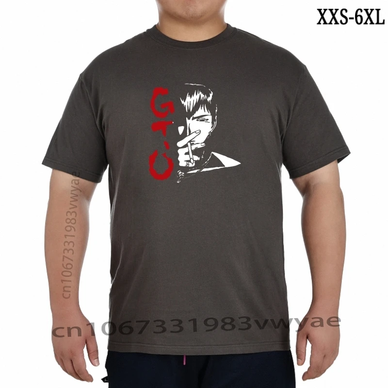 

Футболка с забавным рисунком аниме «Великая учитель», футболка с коротким рукавом «ГТО Манга», хлопковая Футболка с круглым вырезом, топ, яп...