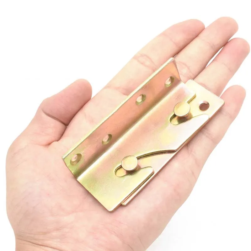

1 Set Wooden Bed Fixed Plate Door Cabinet Hinge Furniture Hardware Accessories
