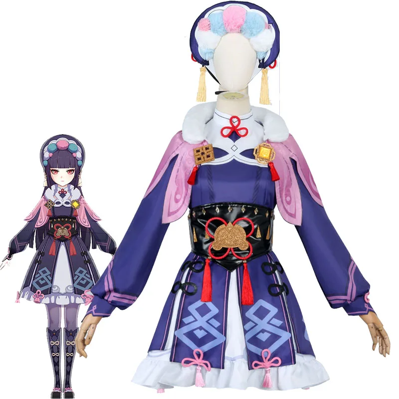 

Genshin Impact Costume Yun Jin Cosplay Dresses Game Character Clothing and Accessories Hat Woman's Full Outfit