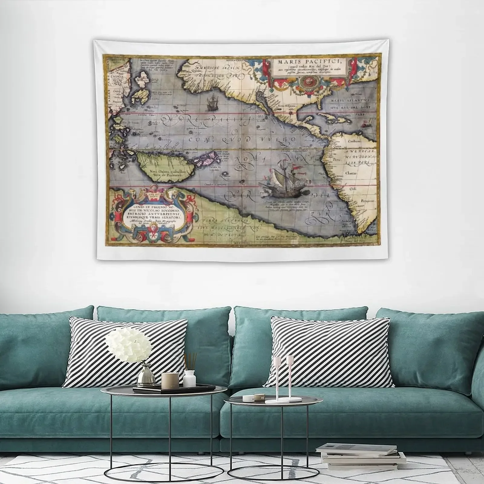 Декоративный Настенный Гобелен 1589-Ortelius-kale украшение стены эстетическое