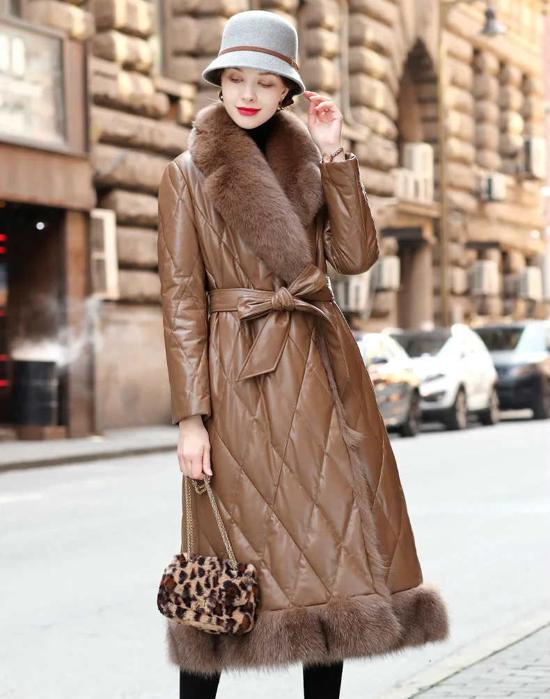 Рисунок 5 - Женская длинная куртка из натуральной кожи