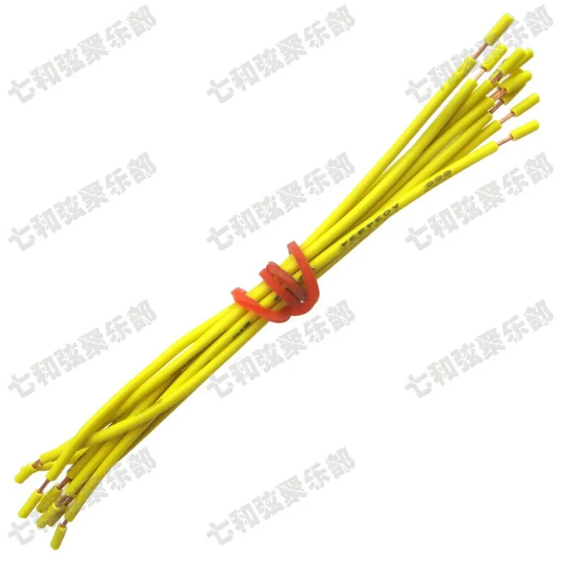20 шт./партия медный кабель для гитары 22AWG 9 см