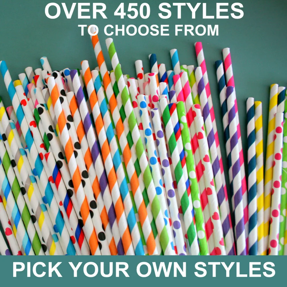 1000 шт. металлические бумажные соломинки из фольги цвета розового золота в