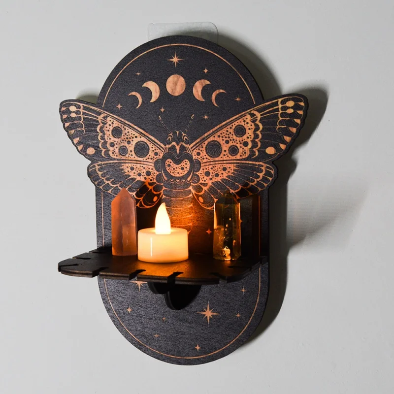 

Mz232 Cross-Border Home Decoration Room Shelf Candlestick Bohemian Crystal Jewelry Wall Storage Rack
