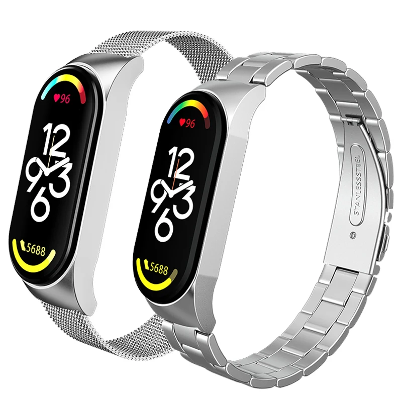 

Stainless Steel Wristband for Xiaomi Mi Band 7 6 5 Smart Band Bracelets Metal Watchband for Xiaomi Band 5 6 7 Strap Accessories
