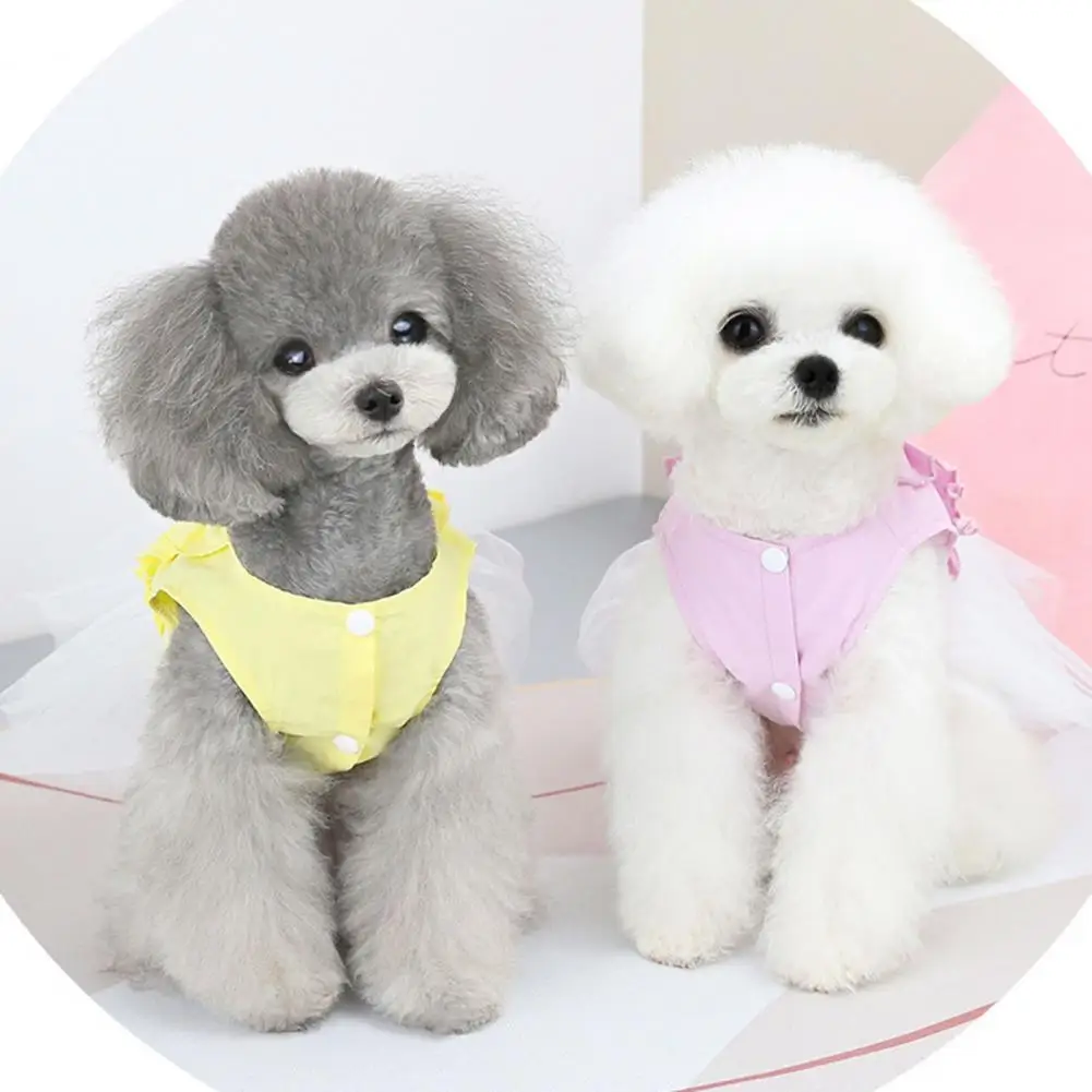 Одежда для домашних животных весенние летние платья собак маленький щенок бант