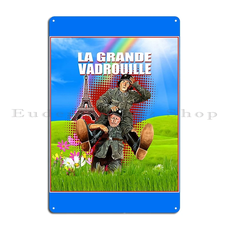 Фото Металлический знак Grande Vadrouille для гостиной, паба, бара, клуба, печатный плакат La Grande Illusion, жестяная вывеска №2
