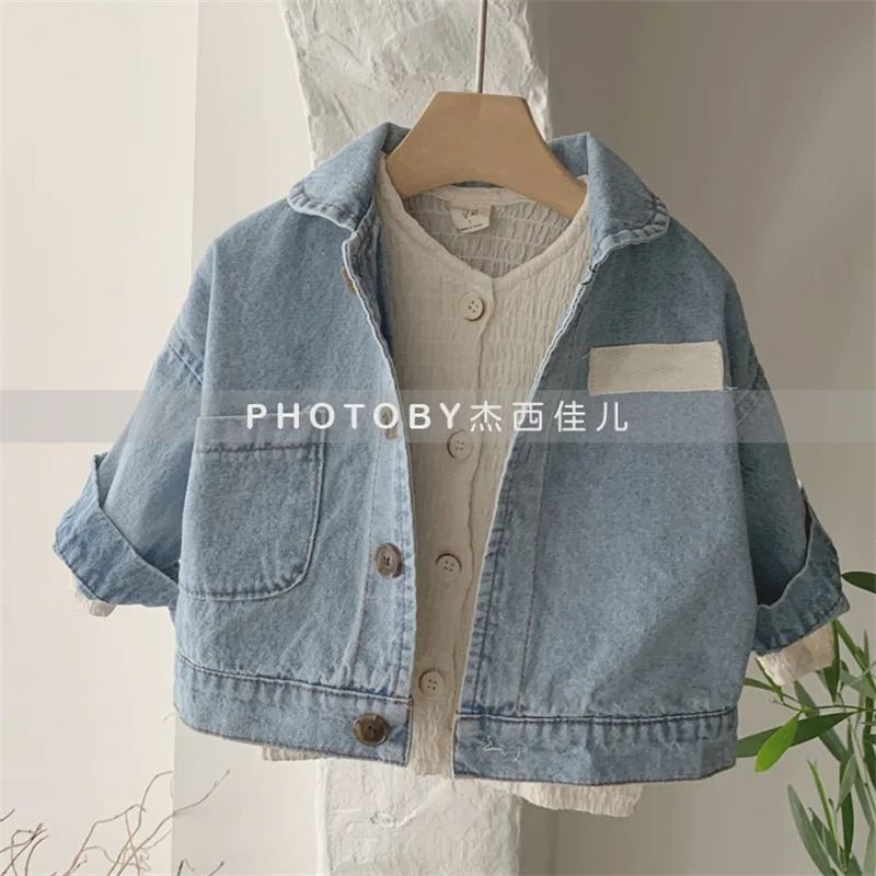 

Outerwear Coat Jacket Turn Down Collar Single Breasted Solid Regular Cotton New Fashion Simple Cute Cool Spring Autumn Unisex