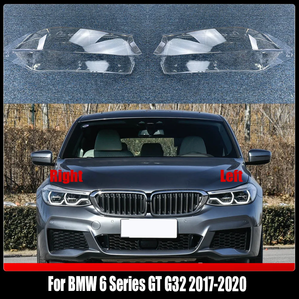 

For BMW 6 Series GT G32 2017-2020 Transparent Lampshade Headlamp Cover Lamp Shade Headlight Shell Lens Plexiglass