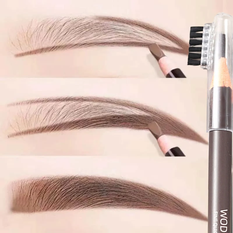 Невероятно тонкий карандаш для бровей, натуральный Долговечный Легкий в нанесении косметический карандаш для бровей, Водостойкий карандаш для бровей