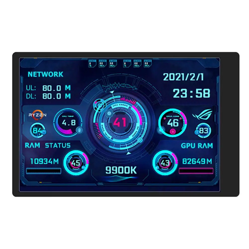 

3.5 /5 Inch IPS LCD Monitor Display AIDA64 USB Dynamic Display Sub-Screen Support vertical screen With Aluminum case