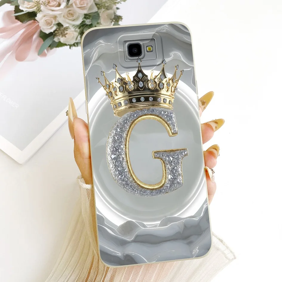 Фото Чехол для Samsung Galaxy J4 Plus SM-J415F, роскошный чехол с короной и буквами, мягкий силиконовый задний чехол для Samsung J4 2018 J400F J4Core J4+ Capa №5