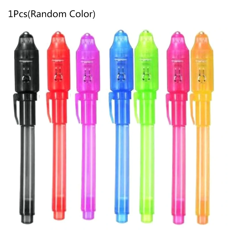 Magical Ink Pen Invisible Ink Pen Portable Money Checker with UV Light Halloween Xmas Gift for Boys Girls Children Adult