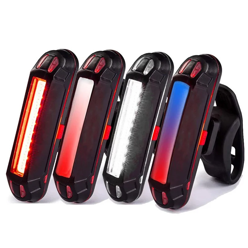 

Bicycle Tail Lights 6 Modes Mountain Bike Highly Bright Flashlight Safety Rear Lamp USB Rechargeable Cycling Warning LED Lights