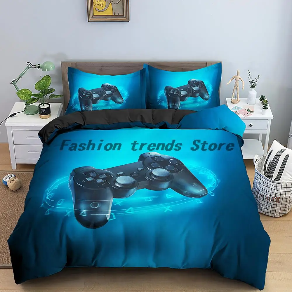

Video Game Bed Sets for Boys Gamer Comforter Gaming Themed Bedroom Decor Game Bedding Set Home Textile