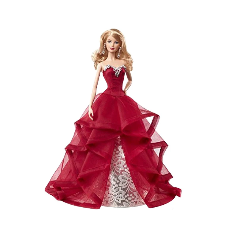 100% Оригинальные праздничные куклы Mattel Barbie 2015 для девочек, оригинальный бренд, подарок на день рождения, игрушка для девочек CHR76, игрушки для девочек, детские игрушки