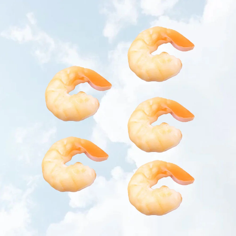 

5Pcs Toys Educational Fake Shrimp Joke Prank Toys Garden Props for Toddlers Kids
